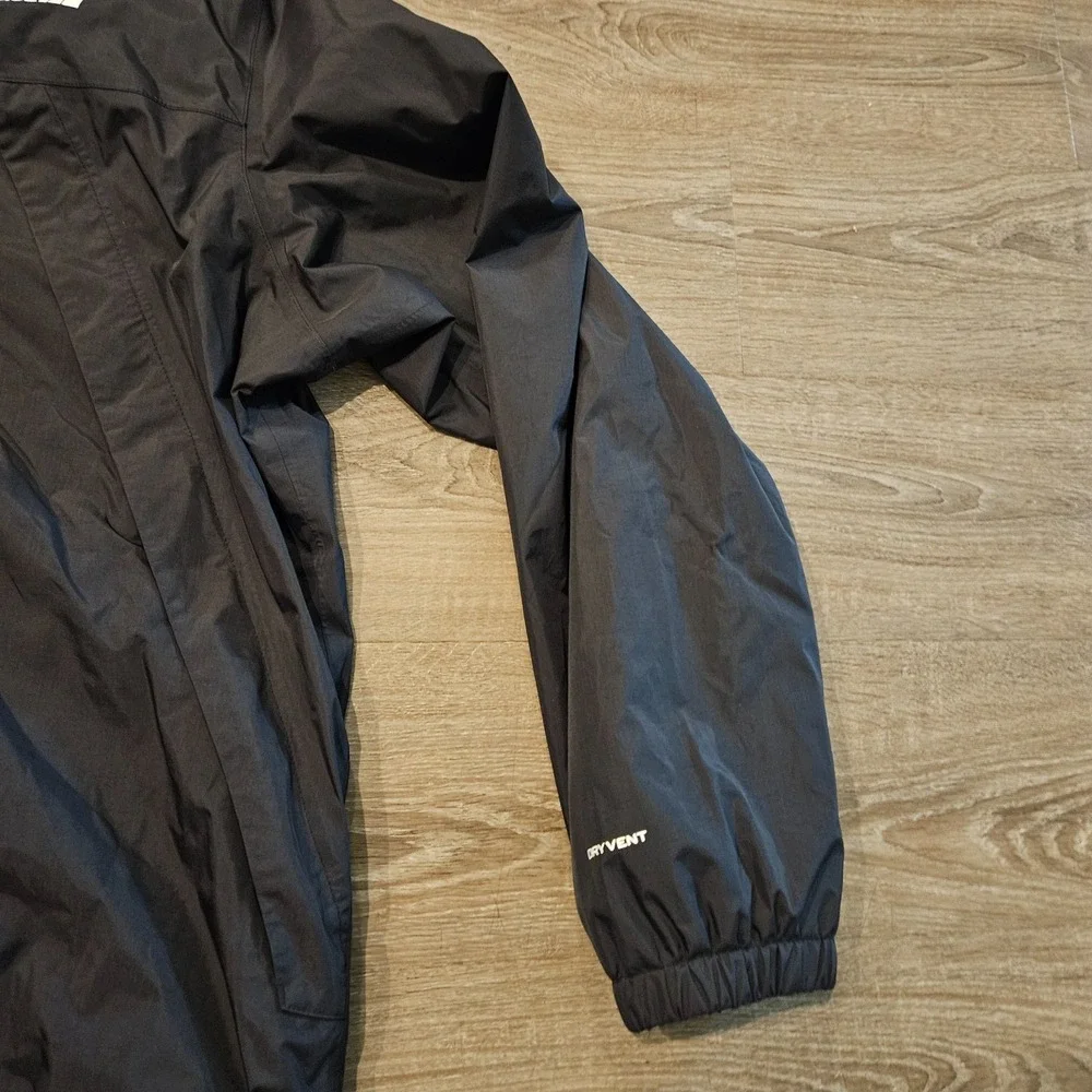 The North Face Antora DryVent Rain Jacket Mens XXL 2XL Black Hooded Waterproof
